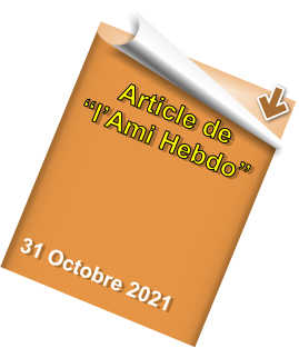 Article de “l’Ami Hebdo”       31 Octobre 2021