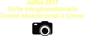 Juillet 2017 Sortie Intergénérationnelle Conseil départemental à Colmar