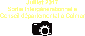 Juillet 2017 Sortie Intergénérationnelle Conseil départemental à Colmar
